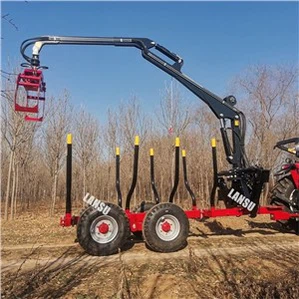 Prikolica za trupce sa dizalicom