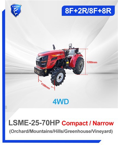 Mini pomoćni traktor, kompaktni travnjak na četiri kotača i mali poljoprivredni traktor